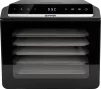 Сушарка для продуктів Gorenje 580Вт, піддонів - 6x1.5см, діаметр - 25см, макс - 75°С, дисплей, пластик+метал, чорний - 1