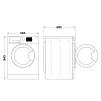 Пральна машина Whirlpool фронтальна, 10кг, 1400, A+++, 60см, дисплей, пара, інвертор, люк чорний, білий - 8
