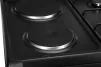 Плита ARDESTO комбі 2 газ + 2 електро, 58л, 60x60см, підсвічування, форсунки LPG (підключення газового балона), чорний - 12