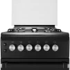 Плита Ardesto газова, 50л, 50x60см, скляна кришка, електропідпал, підсвічування, термометр, каво адаптер, відкидна шухляда,  форсунки LPG (підключення газового балона), чорний - 5