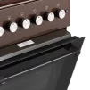 Плита Ardesto газова, 58л, 60x60см, скляна кришка, електропідпал, підсвічування, таймер, термометр, відкидна шухляда, форсунки LPG (підключення газового балона), коричневий - 6