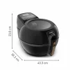 Мультипіч Tefal ActiFry & Grill Genius, 1500Вт, чаша-4л, сенсорне керув., підкл. до смартфону, авто перемішування, пластик, чорно-золотий - 2