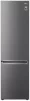Холодильник LG з нижн. мороз., 203x60х68, холод.відд.-277л, мороз.відд.-107л, 2дв., А+, NF, інв., диспл внутр., зона св-ті, сірий темний - 19