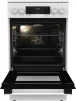 Плита Gorenje електрична склокерамічна, 70л, 50x60см, дисплей, приготування з паром, програматор, білий - 6