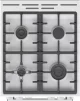 Плита Gorenje газова, 67л, 50x60см, дисплей, IconLed, чавун, білий - 14
