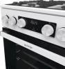 Плита Gorenje газова, 67л, 50x60см, дисплей, IconLed, чавун, білий - 6