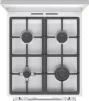 Плита Gorenje комбінована, 70л, 50x60см, IconLed, чавун, з кришкою, білий - 9