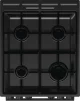 Плита Gorenje комбінована, 62л, 50x60см, дисплей, IconLed, емальовані, чорний  - 5