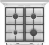 Плита Gorenje комбінована, 71л, 60x60см, дисплей, IconLed, чавун, білий - 4