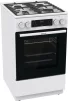 Плита Gorenje комбінована, 70л, 50x60см, дисплей, чавун, білий - 3