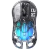 Миша GravaStar Mercury M2, BT/WL/USB-A, RGB, чорно-прозорий - 1