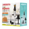 Блендер Ardesto занурювальний HBG-800DWHCHC, 800Вт, 4в1, чаша-600мл, чопер 500мл, чорно-сріблястий - 15