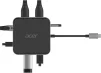 Хаб Acer USB-С > HDMI/DP/2xUSB-A3.2/USB-C/RJ45/mini-jack, 0.15м, чорний - 4