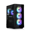 Корпус Zalman I3 Neo TG без БЖ, 1xUSB3.0, 2xUSB2.0, 4x120мм ARGB, VGA 355мм, LCS ready, TG Side/Front Panel, ATX, чорний - 2