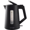 Електрочайник Gorenje 1.7л, Strix контроль, чорний матовий - 1
