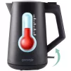 Електрочайник Gorenje 1.7л, Strix контроль, чорний матовий - 5