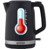 Електрочайник Gorenje 1.7л, Strix контроль, чорний матовий - 8