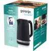 Електрочайник Gorenje 1.7л, Strix контроль, чорний матовий - 10