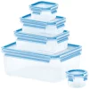 Набір контейнерів Tefal Master Seal, 5шт, пластик, прозорий, синій - 7