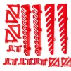 Гачкі для підвісної панелі Kistenberg KBH20, 20х32см, пластик набір 20шт - 6