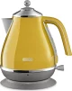 Електрочайник DeLonghi Icona Capitals, 1.7л, нержавіюча сталь, жовтий - 1