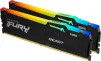 Пам'ять ПК Kingston DDR5 16GB KIT (8GBx2) 5200 FURY Beast RGB - 7
