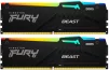 Пам'ять ПК Kingston DDR5 64GB KIT (32GBx2) 5600 FURY Beast RGB XMP - 8