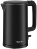 Електрочайник Tefal Thermo Protect, 1.5л, пластик, нержавіюча сталь, чорний - 1