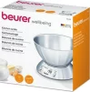 Ваги Beurer кухонні з чашею, 5кг, 2хААА , нержавіюча сталь, сірий - 4