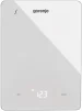 Ваги Gorenje кухонні, 10кг, AAAx3 в комплекті, дисплей, скло, білий - 1