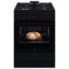 Плита Electrolux газова, 59л, 60x60см, чавун, чорний - 1