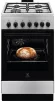 Плита Electrolux комбінована, 57л, 50x60см, конвекція, нерж - 1