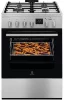 Плита Electrolux комбінована, 58л, 60x60см, дисплей, конвекція, чавун, пара, нерж - 1