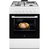 Плита Electrolux комбінована 3 газ + 1 електро, 57л, 60x60см, конвекція, білий - 1