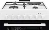 Плита Electrolux комбінована 3 газ + 1 електро, 57л, 60x60см, конвекція, білий - 2