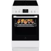 Плита Electrolux електрична склокерамічна, 57л, 50x60см, дисплей, конвекція, мангальна підставка, білий - 1