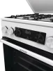 Плита Gorenje комбінована, 70л, 50x60см, дисплей, емальовані реш, програматор IconLed, кришка-метал, білий - 6