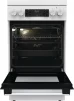 Плита Gorenje комбінована, 70л, 50x60см, дисплей, емальовані реш, програматор IconLed, кришка-метал, білий - 9