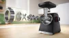 М'ясорубка Bosch, 2100Вт, 3.5кг/хв, 2 решітки, насадка для ковбас, кеббе, соковижималка, пластик, чорний - 6