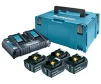 Набір акумуляторів Makita MKP3PT184 LXT BL1850Bx4 DC18RD Makpac - 2