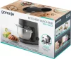 Кухонна машина Gorenje 1000Вт, чаша-метал, корпус-метал, насадок-7, сріблясто-чорний - 15