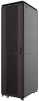 Шафа MIRSAN 19", 32U, GTV, скляні двері, 600x600 мм, максимально 2000 кг, чорна - 1