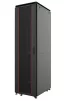 Шафа MIRSAN 19", 42U, GTV, скляні двері, 600x1000 мм, максимально 2000 кг, чорна - 1