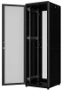Шафа MIRSAN 19", 42U, GTV, перфорація 63%, 600x600 мм, максимально 2000 кг, чорна - 1