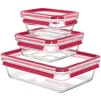 Набір контейнерів Tefal Master Seal, 3шт, жаростійке скло, прозорий - 1