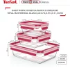 Набір контейнерів Tefal Master Seal, 3шт, жаростійке скло, прозорий - 3