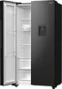 Холодильник SBS Gorenje, 179х67х92см, 2 двері, 353(191)л, А++, NF+, Інв., Зона св-ті, диспенсер, генератор льоду, Зовн. Диспл, чорний - 10