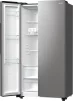 Холодильник SBS Gorenje, 179х67х92см, 2 двері, 356( 191)л, А++, NF+, Інв. , Зона св-ті, Зовн. Диспл, матовий сірий - 2
