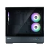 Корпус Zalman P30 Black V2, без БЖ, 1xUSB3.0, 1хUSB Type-C, 3x120мм ARGB, TG Front/Side Panel, mATX, чорний - 3