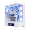 Корпус Zalman P40 DS без БЖ, 2xUSB3.0, 1x Type C, 3x120мм ARGB Reverse,  1x120мм ARGB, VGA 420мм, LCS ready, TG Side/Front Panel, Display, ATX, білий - 5